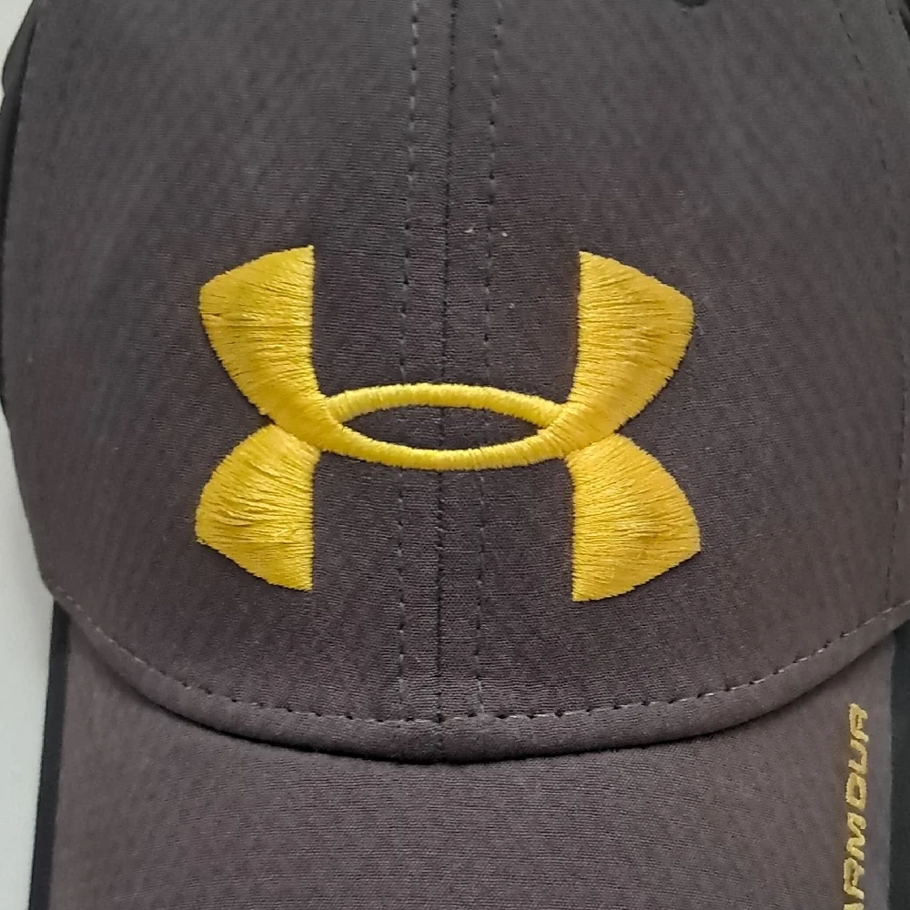 Under Armour Kids OS Dark Gray Cap with Yellow Logo